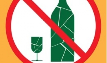 Anunț interzicere băuturi alcoolice