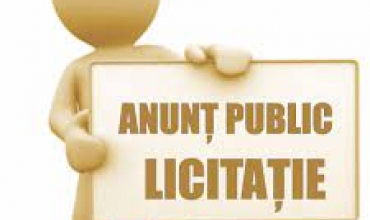 Anunț licitație publică deschisă vânzare teren 265.020 mp 